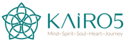 Kairo5 logo with letters and transparency